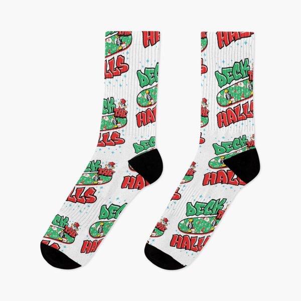 Item preview, Skateboarding Christmas Deck the Halls designed and sold by jaygo.
