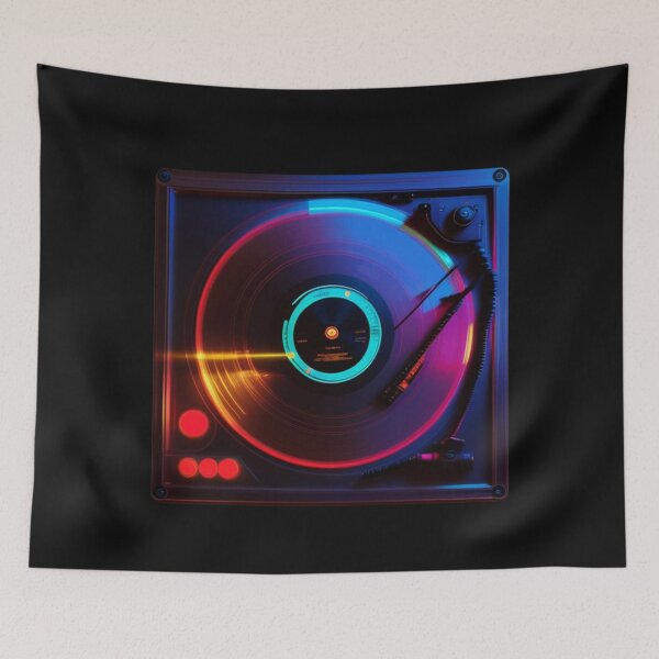 Item preview, Glow Party DJ Turntable designed and sold by musicgeniusart.