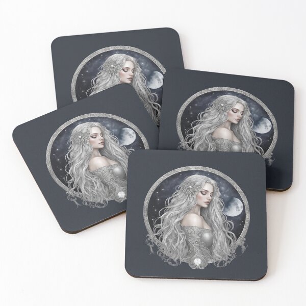 Item preview, Selene the Moon Goddess Greek Mythology Drawing Quote designed and sold by TheLocoShop.