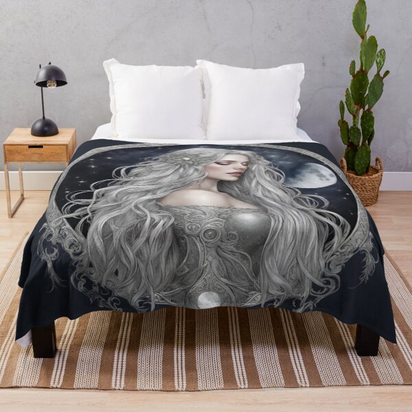 Item preview, Selene the Moon Goddess Greek Mythology Drawing Quote designed and sold by TheLocoShop.