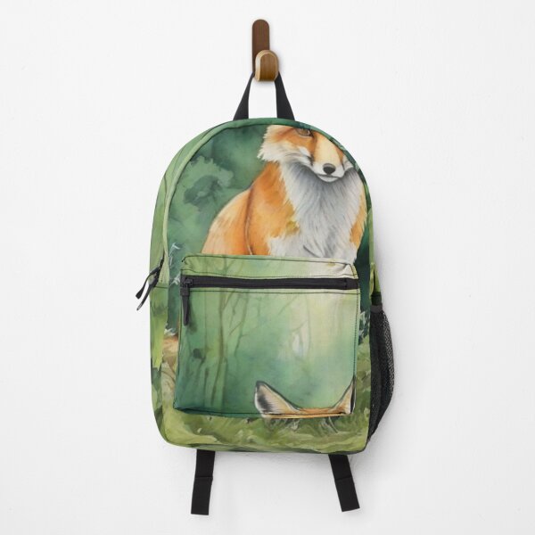 Item preview, Fox in Green forest_watercolour designed and sold by shokA Design.