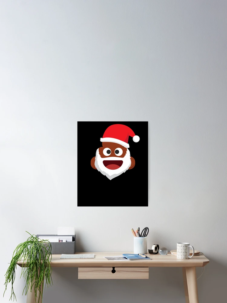 Imagen 2 de 3, Póster con la obra Santa Poop Christmas Emoticon Kids Santa Poop Gear, diseñada y vendida por DynamicDesign.