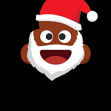 Imagen de la obra Santa Poop Christmas Emoticon Kids Santa Poop Gear de DynamicDesign