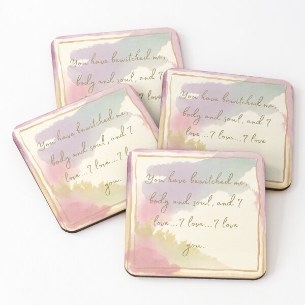 Item preview, Watercolor Art Pride & Prejudice Quote Jane Austen designed and sold by YTAHPodcast.