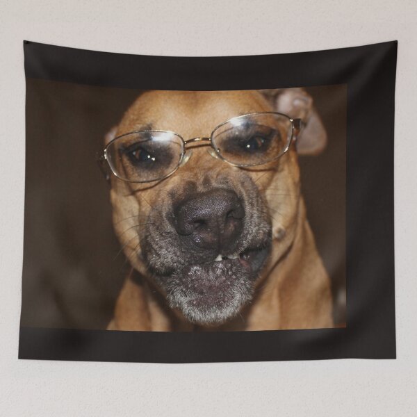 Item preview, Dog with glasses designed and sold by NatureDogRealms.
