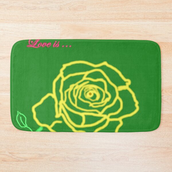 Item preview, LOVE IS a NEON YELLOW ROSE designed and sold by Timothy Forder.