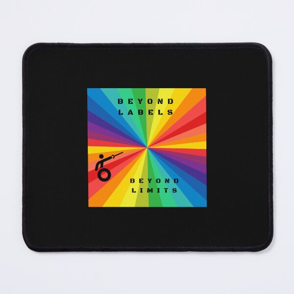Item preview, LGBTQ Wheelchair Fencing Disability Slogan. Beyond Labels beyond Limits . Lgbtq Wheelchair t-shirt designed and sold by PrideBeProud.
