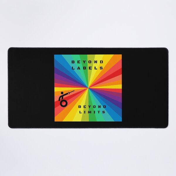 Item preview, LGBTQ Wheelchair Fencing Disability Slogan. Beyond Labels beyond Limits . Lgbtq Wheelchair t-shirt designed and sold by PrideBeProud.