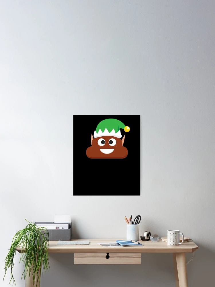 Imagen 2 de 3, Póster con la obra Elf Poop Christmas Emoticon Kids Elf Poop Gear, diseñada y vendida por DynamicDesign.