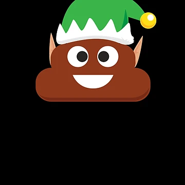 Imagen de la obra Elf Poop Christmas Emoticon Kids Elf Poop Gear de DynamicDesign