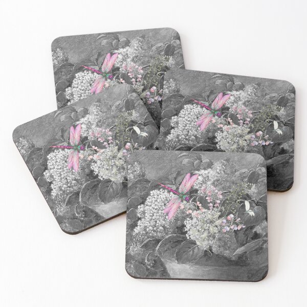 Item preview, Lilacs in a Bowl with Dragonfly designed and sold by tomorrowsart.