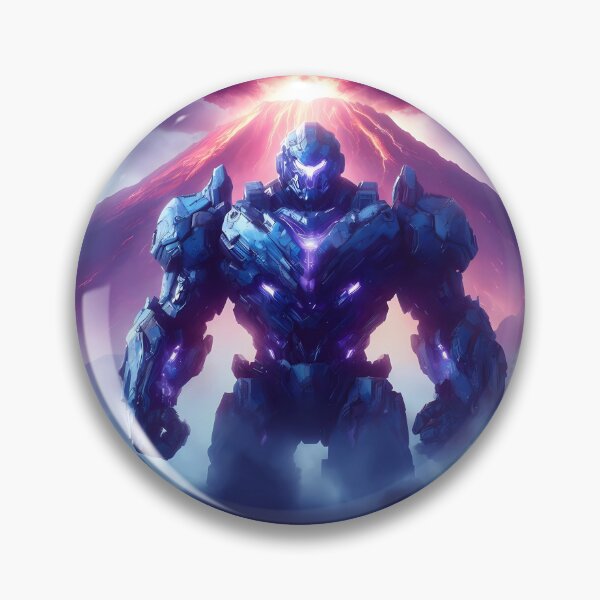 Item preview, Cool Robot infront of Volcano designed and sold by DragonPurple.