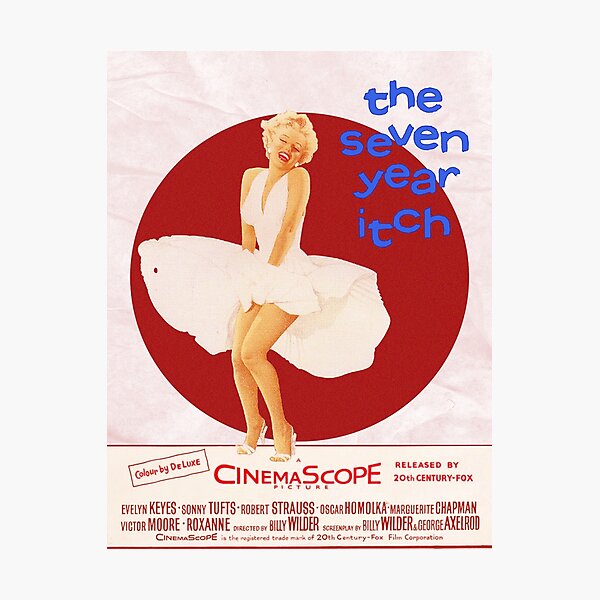 Artikel-Vorschau von Das siebenjährige Jucken, Marilyn Monroe-Plakat, designt und verkauft von shreya ranjan.