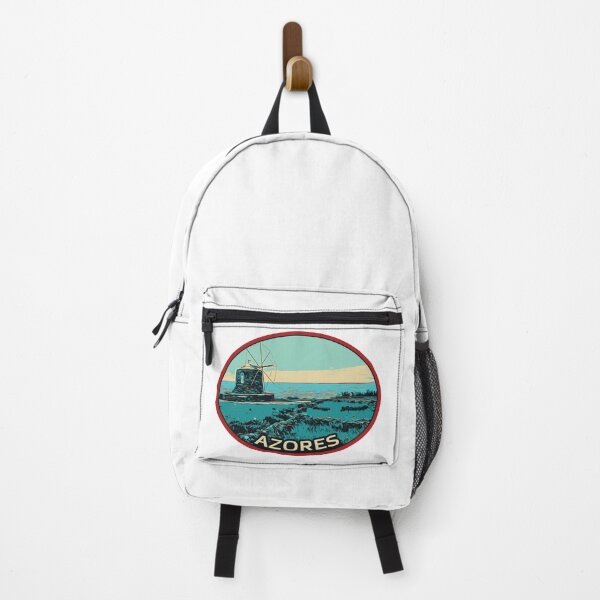 Item preview, Azores Islands Windmill Landscape Illustration designed and sold by Lemomo-artworks.
