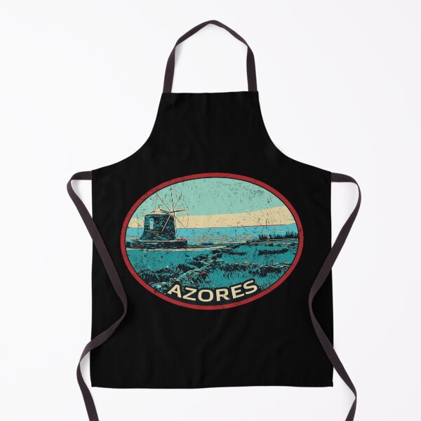 Item preview, Azores Islands Windmill Landscape Illustration designed and sold by Lemomo-artworks.