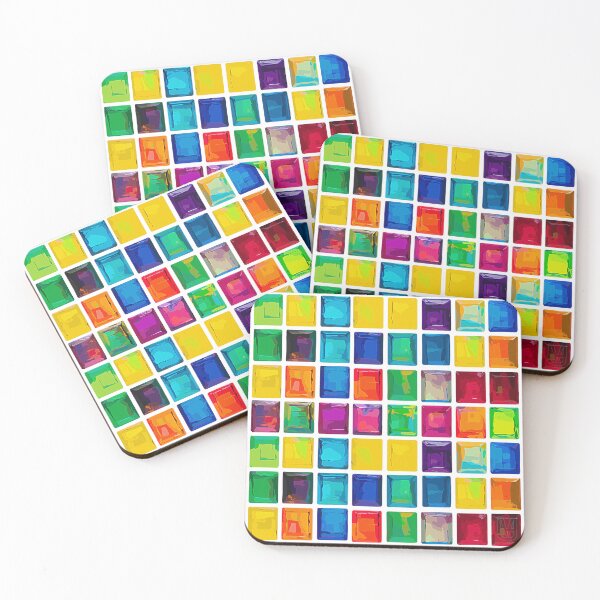 Item preview, Transcendent Transparence: A Symphony of Geometric Elegance in Colored Glass designed and sold by MosquitoDesign1.