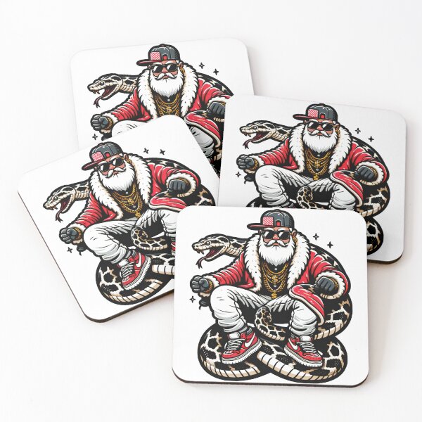 Item preview, Hip-Hop Santa Claus on Anaconda - Urban Christmas Swag designed and sold by AIARTIST1.