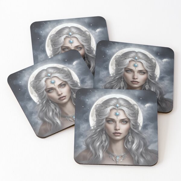 Item preview, Selene the Moon Goddess Greek Mythology Drawing Quote designed and sold by TheLocoShop.