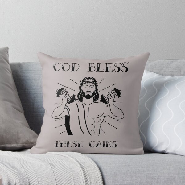 Artikelvorschau, God bless these gains design entworfen und verkauft von PrintCulture One.