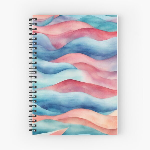 Item preview, Multi colour watercolour wave pattern designed and sold by Sheila5480.