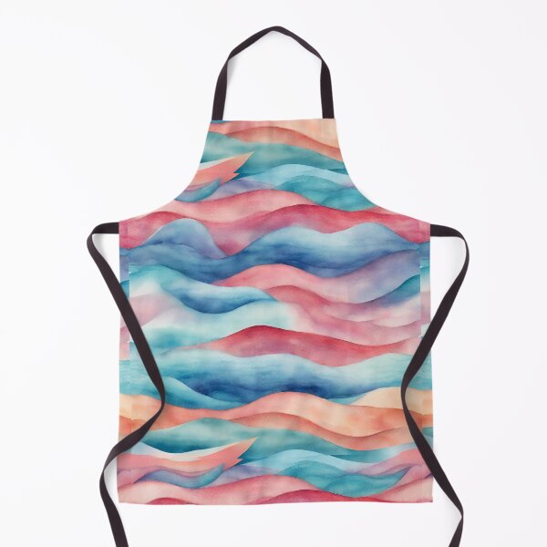 Item preview, Multi colour watercolour wave pattern designed and sold by Sheila5480.