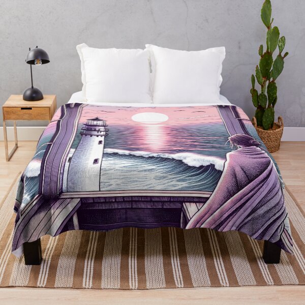 Item preview, Tranquil Dawn by the Lighthouse designed and sold by PictorialWhimsy.
