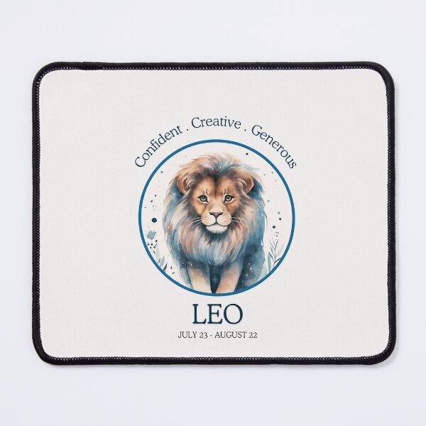 Item preview, Cute Leo zodiac in a circle- Horescope/SunSign Theme  on white back ground designed and sold by CosmicNook1.
