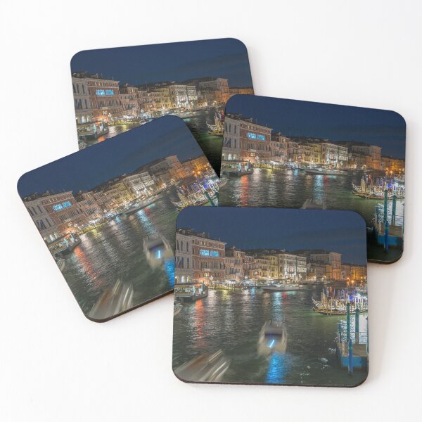 Item preview, Night time view from the Rialto Bridge, Venice designed and sold by MichaelBShannon.