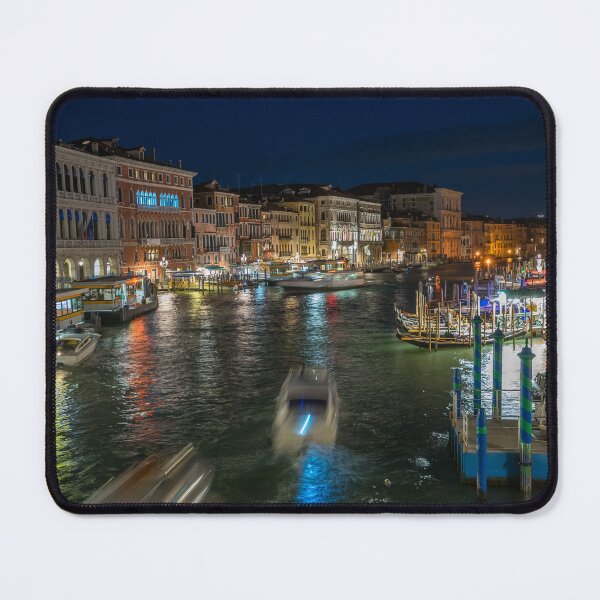 Item preview, Night time view from the Rialto Bridge, Venice designed and sold by MichaelBShannon.