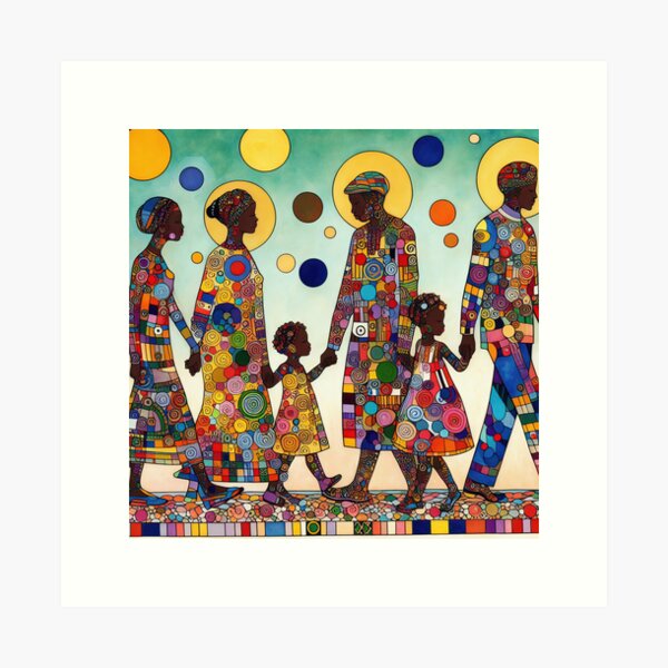 African Grace: Traditional Print home Art Print