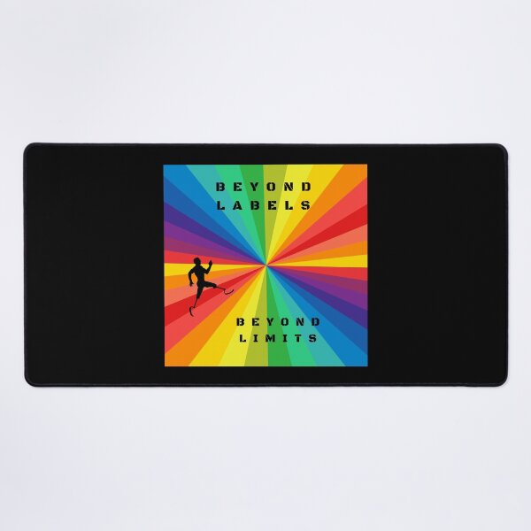 Item preview, LGBTQ Running Disability Slogan Beyond Labels, Beyond Limits, Lgbtq t-shirt designed and sold by PrideBeProud.