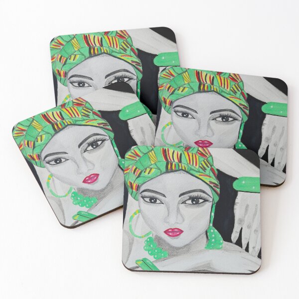 Item preview, Woman in green turban  designed and sold by Kiruthikaarts.