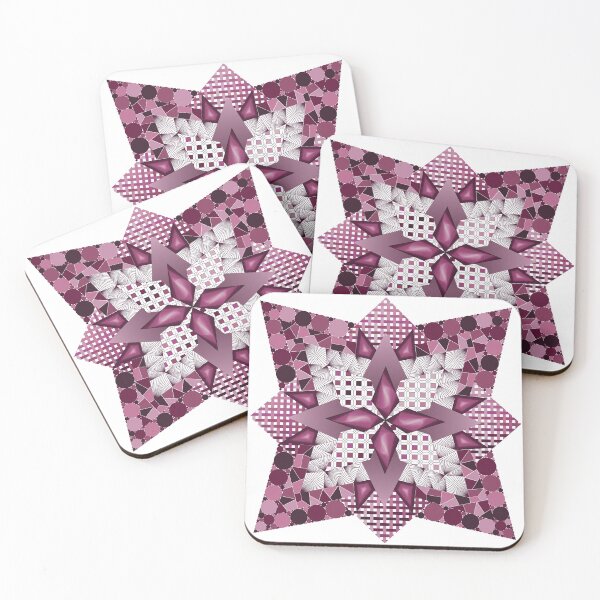 Item preview, Shades of Pink Patterned Star designed and sold by DHTDesigns.