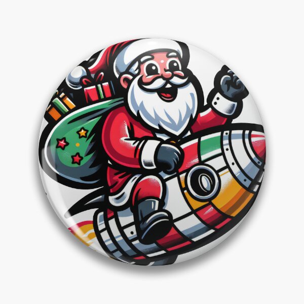 Artikelvorschau, Santa's Rocket Ride – Blazing Through the Starry Night entworfen und verkauft von AIARTIST1.