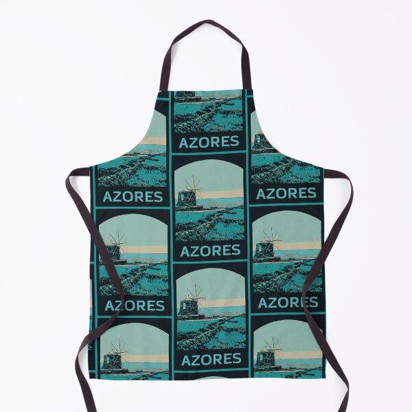 Item preview, Azores Islands Windmill Landscape Illustration designed and sold by Lemomo-artworks.