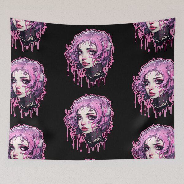 Item preview, Pink Cyber Goth Girl Bubblegum designed and sold by Nightarcade.