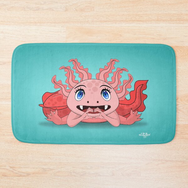 Item preview, Aquatic Adorableness, Kawaii Axolotl designed and sold by DesignByJeff.