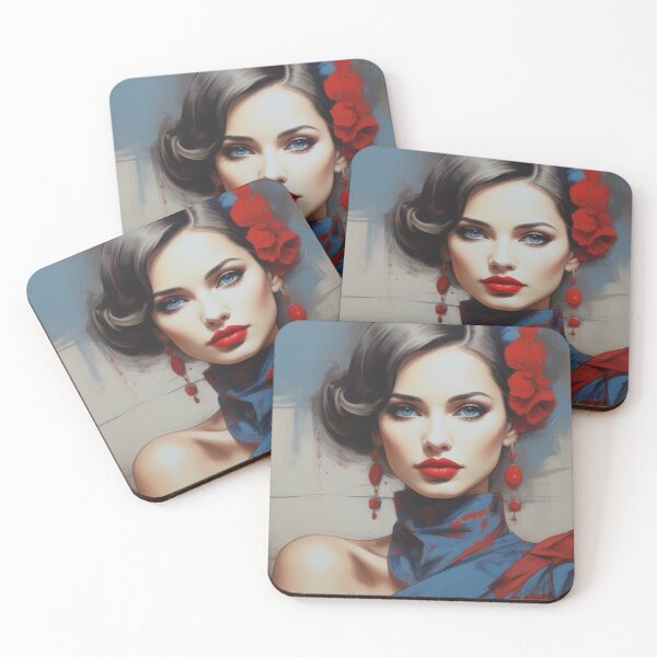 Item preview, Portrait in blue and red designed and sold by KilianSzmid.
