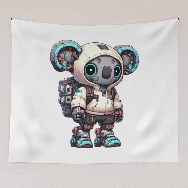 Item preview, Cute Cyberpunk Robot Koala! designed and sold by kukamatsu.