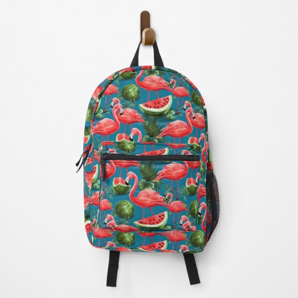 Item preview, Juicy Flamingos with ripe watermelons designed and sold by Artdroid.