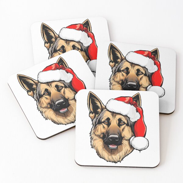 Item preview, German Shepherd Dog Santa Claus designed and sold by De-Leone.