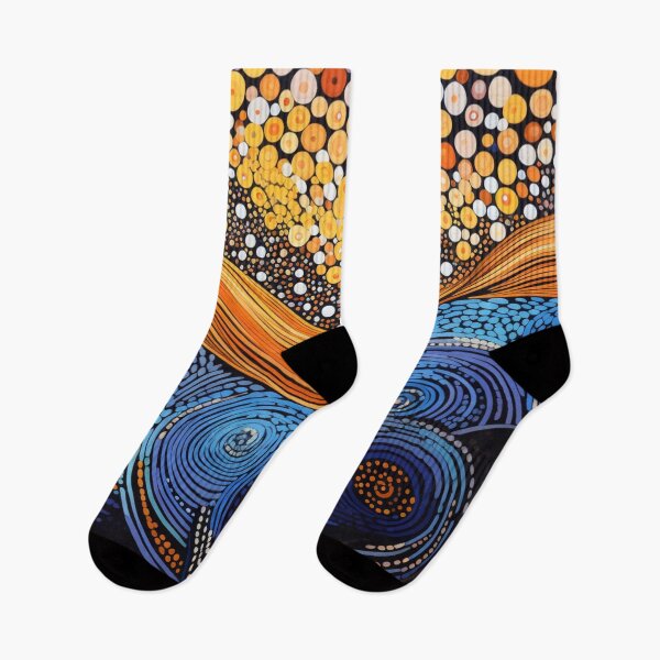 Item preview, Aboriginal Inspired Dot Art - With Waves and Lava designed and sold by GrinGalore.