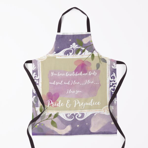 Item preview, Watercolor Art Pride & Prejudice Quote Jane Austen Purple Frame designed and sold by YTAHPodcast.