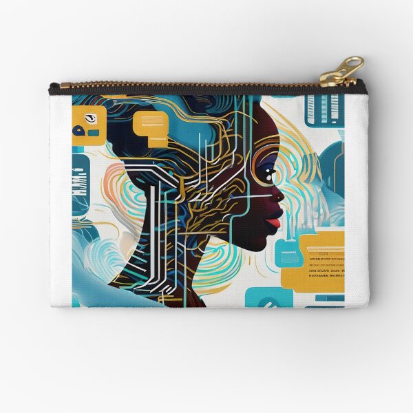 The speaking wave Zipper Pouch