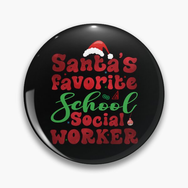 Item preview, Santa's Favorite School Social Worker Funny Christmas colleagues  designed and sold by Be Cool (5.0) ⭐⭐⭐⭐⭐.