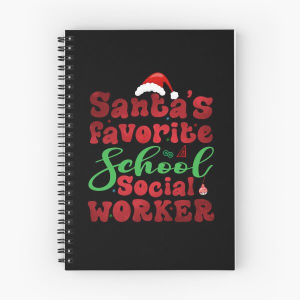 Item preview, Santa's Favorite School Social Worker Funny Christmas colleagues  designed and sold by Be Cool (5.0) ⭐⭐⭐⭐⭐.