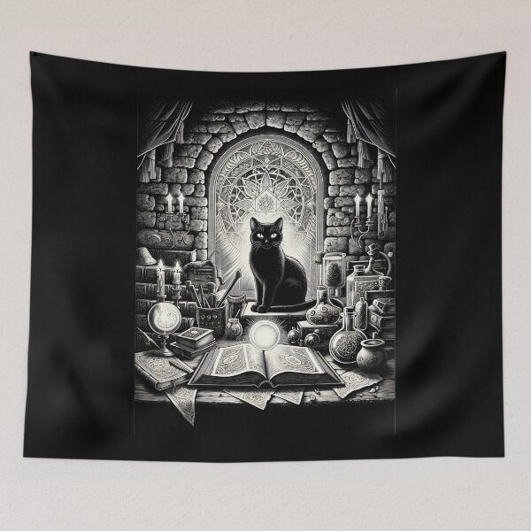 Item preview, Mystic Feline's Enchanted Study designed and sold by InkQuest.