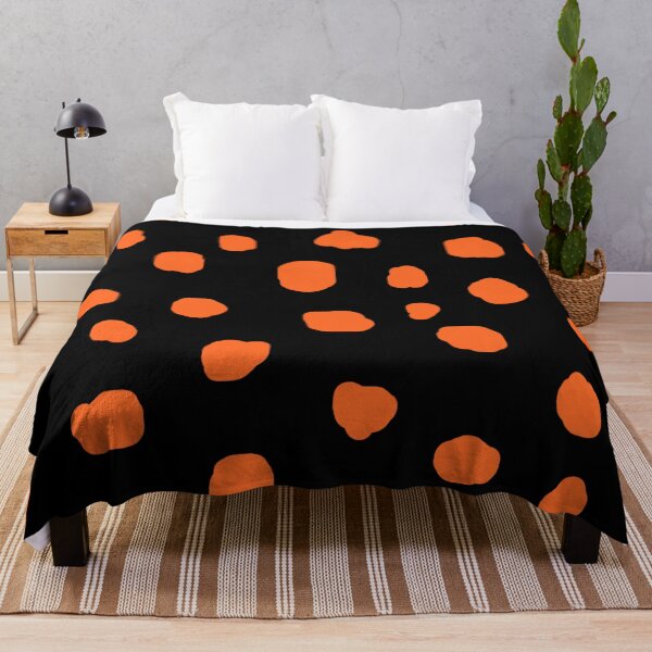 Item preview, dalmatian mid century modern girly gold orange spot pattern designed and sold by DesignYourWaystore.