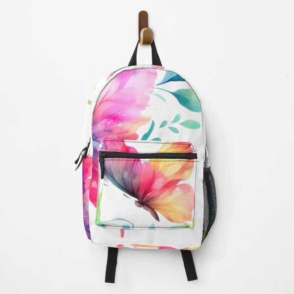 Item preview, Rainbow Butterfly Watercolor Painting - White Background designed and sold by Star-Fragment.