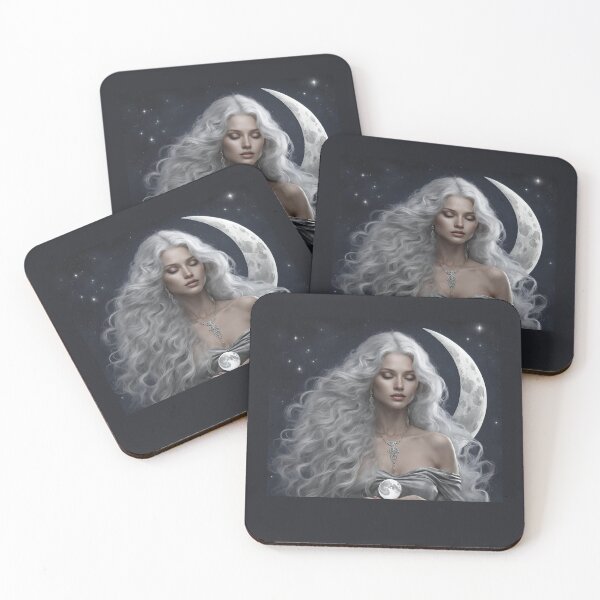 Item preview, Selene the Moon Goddess Greek Mythology Drawing Quote designed and sold by TheLocoShop.